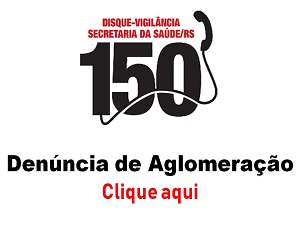 Banner denuncia de aglomeração